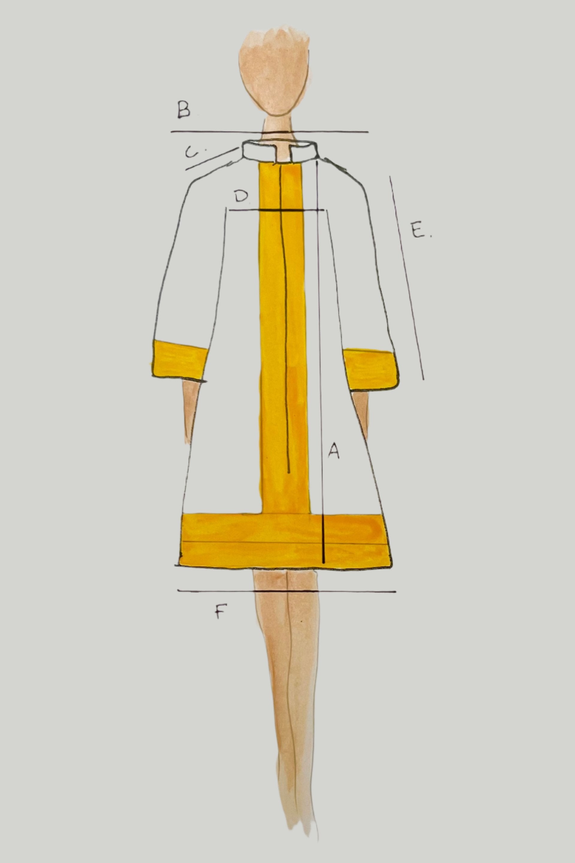Minea Kaftan Mini - Sunflower Yellow
