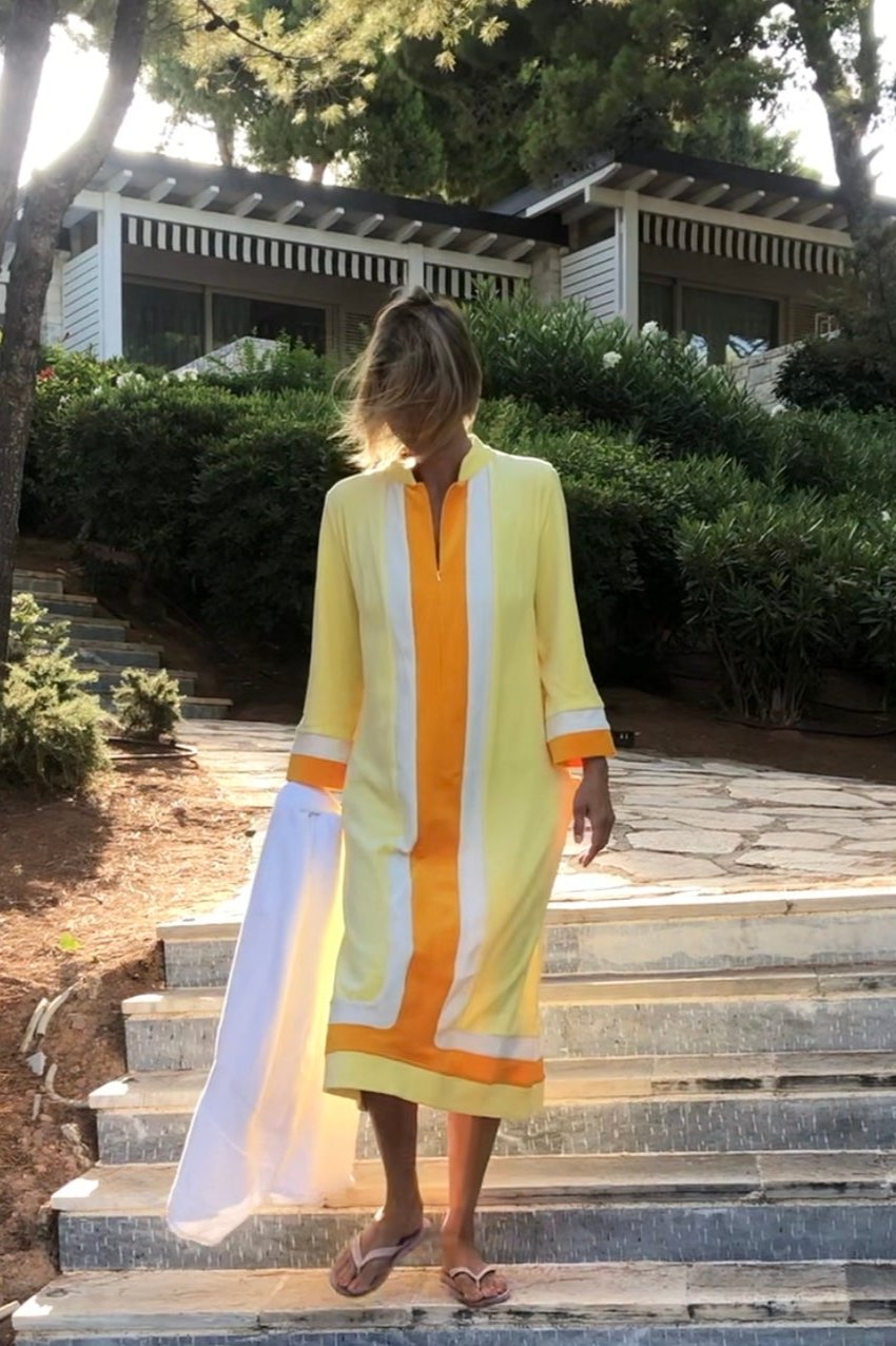 Jonna Kaftan Long - Butter Yellow